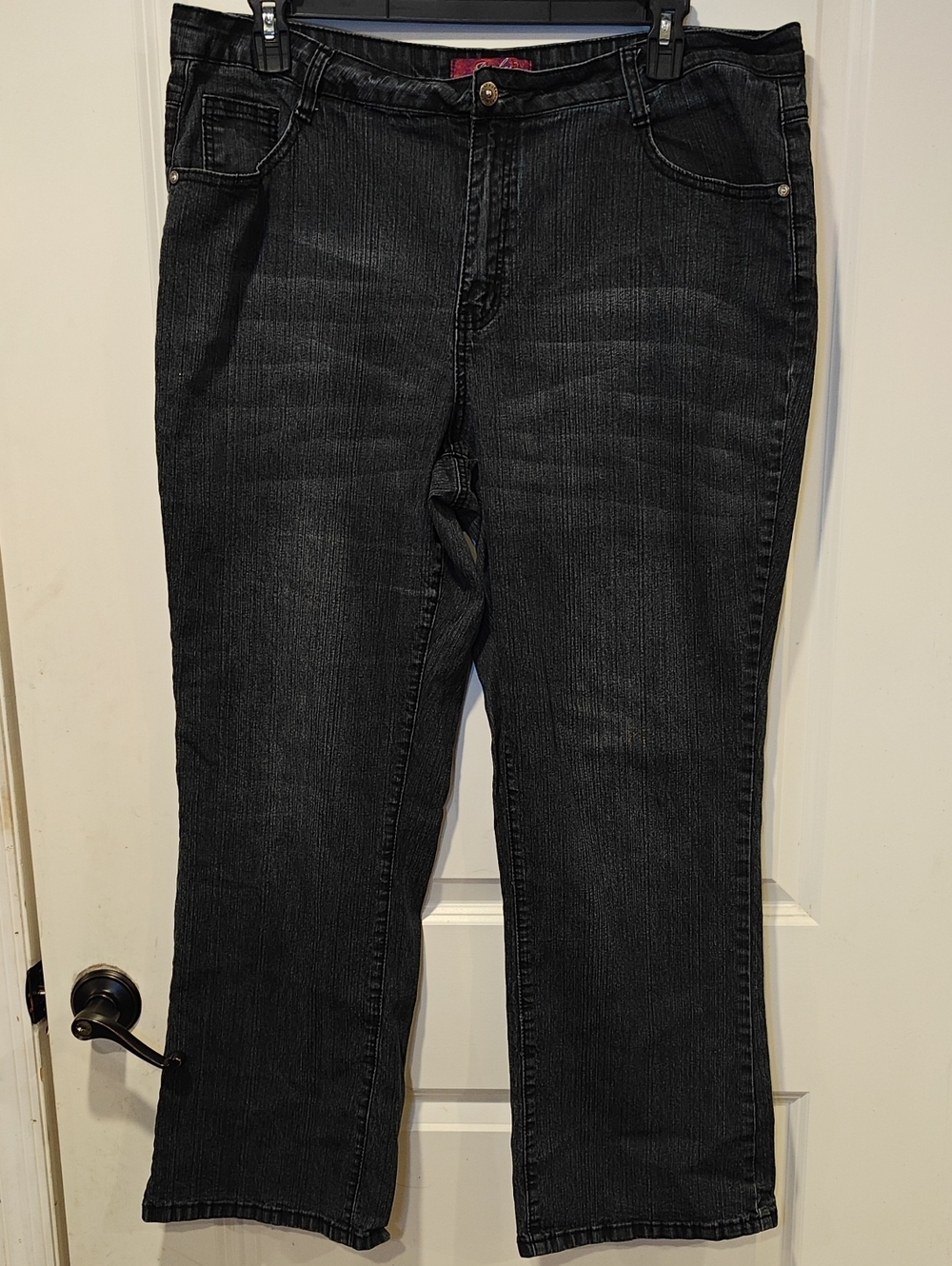 Black Y2K Jeans - Comfortable Straight Leg Stretch